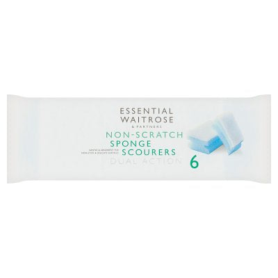 Waitrose Essential 6 Non-Scratch Scourers