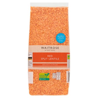 Waitrose Red Split Lentils, 500g