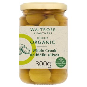 Duchy Organic Whole Halkidiki Olivesdrained  165g