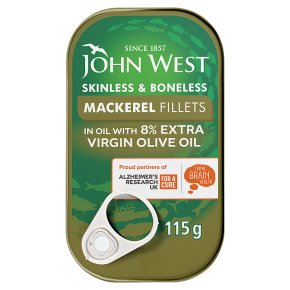 John West Mackerel Fillets in Olive Oil (125g)