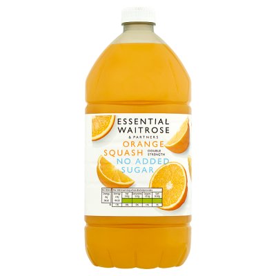 Waitrose Essential No Added Sugar Orange Squash 1.5 litre