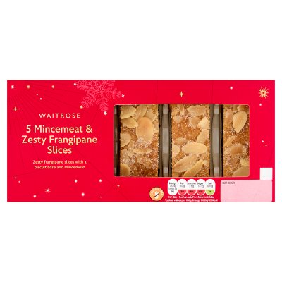 Waitrose 5 Mincemeat & Zesty Frangipane Slices 5Each