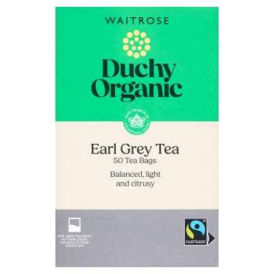 Waitrose Duchy Organic Earl Grey Tea 50Tea bags, 125g