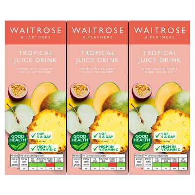 Waitrose Kids Tropical Juice Drink    6 x 200ml