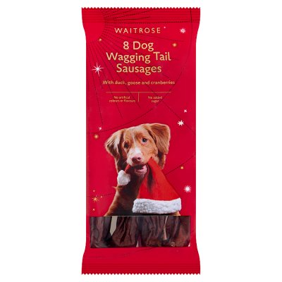 Waitrose Christmas Sausages for dogs with Turkey, Goose and Duck 60g