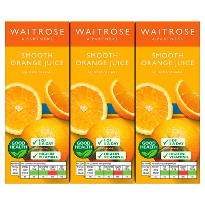 Waitrose Kids Orange Juice  6 x 200ml