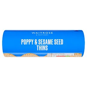Waitrose Poppy & Sesame Seed Thins 150g