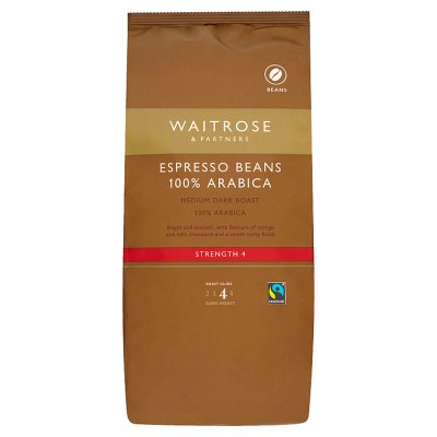 Waitrose Espresso Beans 100% Arabica  1kg