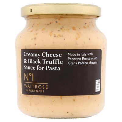Waitrose No.1 Creamy Cheese & Black Truffle Sauce 290g