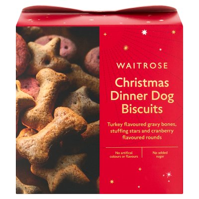 Waitrose Christmas Dinner Biscuits for Dogs 300g