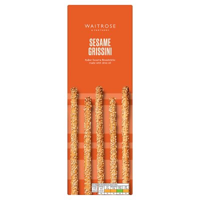 Waitrose Sesame Grissini, 125g