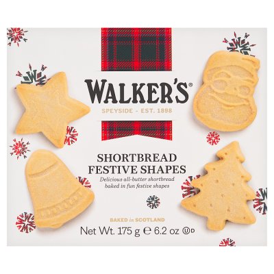 Walker's 12 Shortbread Festive Shapes, 175g