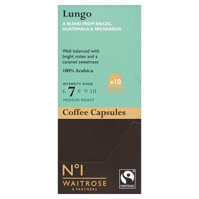 Waitorose No.1 Lungo Coffee Capsules 10s, 54g
