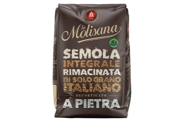 Molisana Wholemeal Re-milled Durum Wheat Semolina   1kg