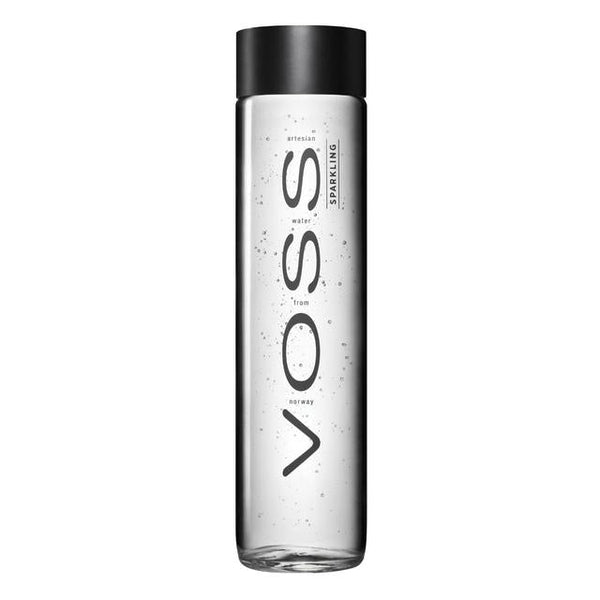 Voss Water Sparkling Glass Bottle, 800 ml