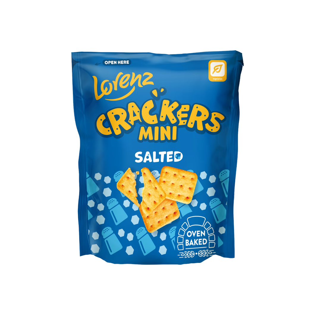 Lorenz Mini Crackers - Salted 100g