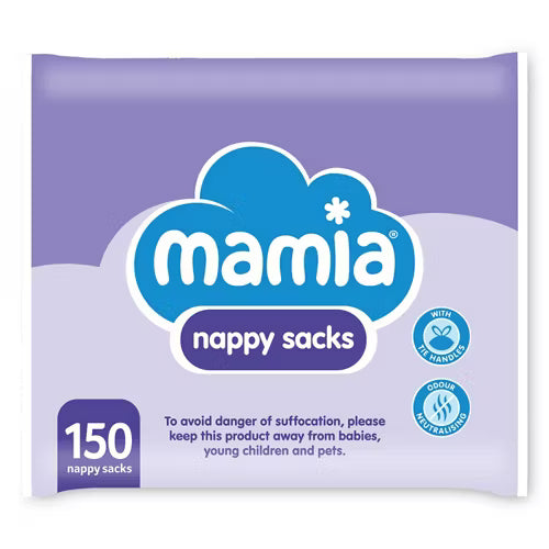 Mamia Nappy Sacks, 150 Pack
