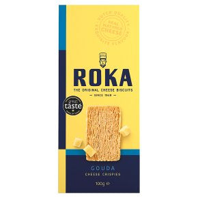 Roka Gouda Cheese Crispies, 100g