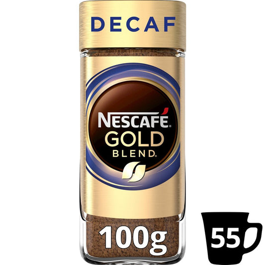 Nescafe Gold Blend Decaf Freeze Dried Instant Coffee 100g