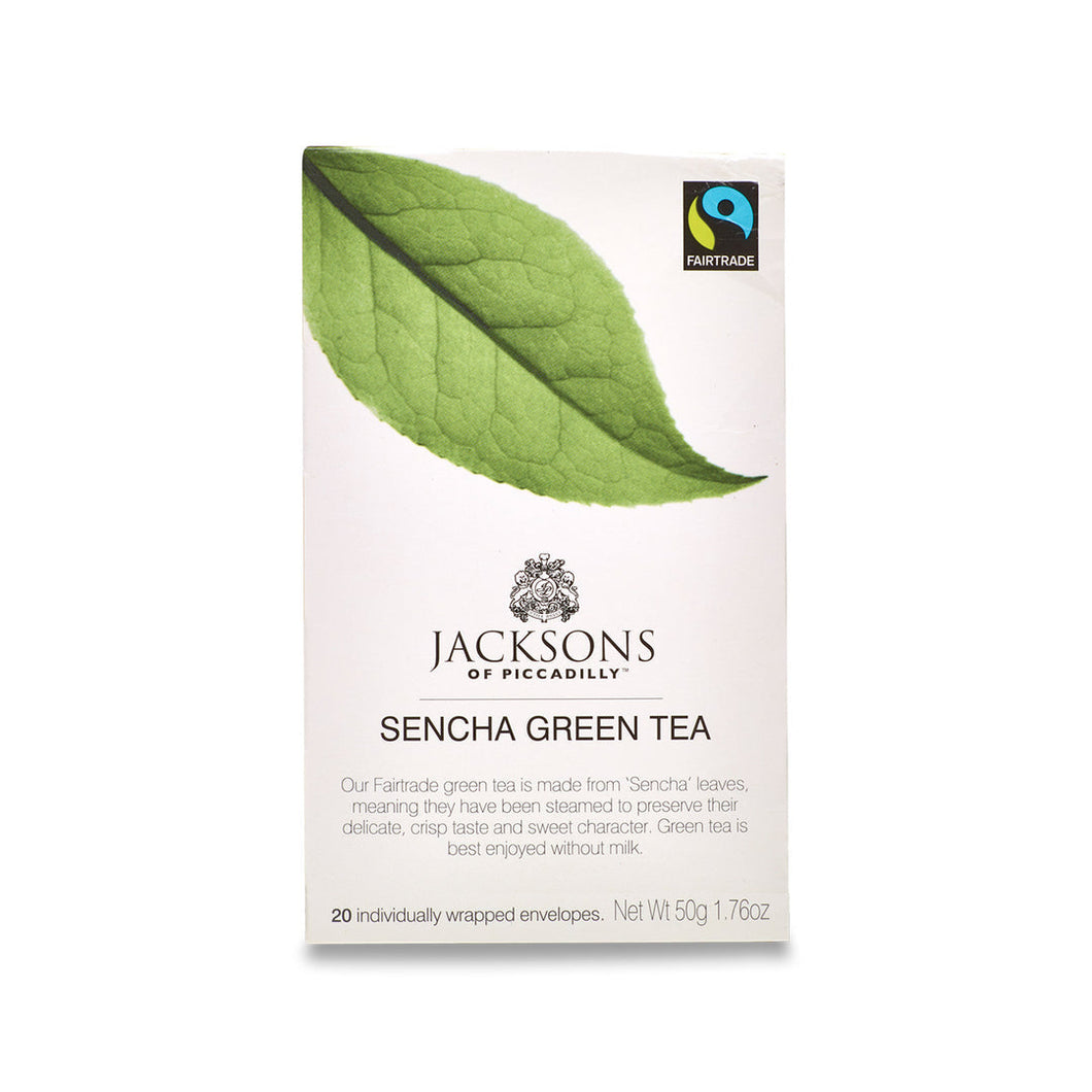 Jacksons of Piccadilly Sencha Green Tea Bags 20 per pack