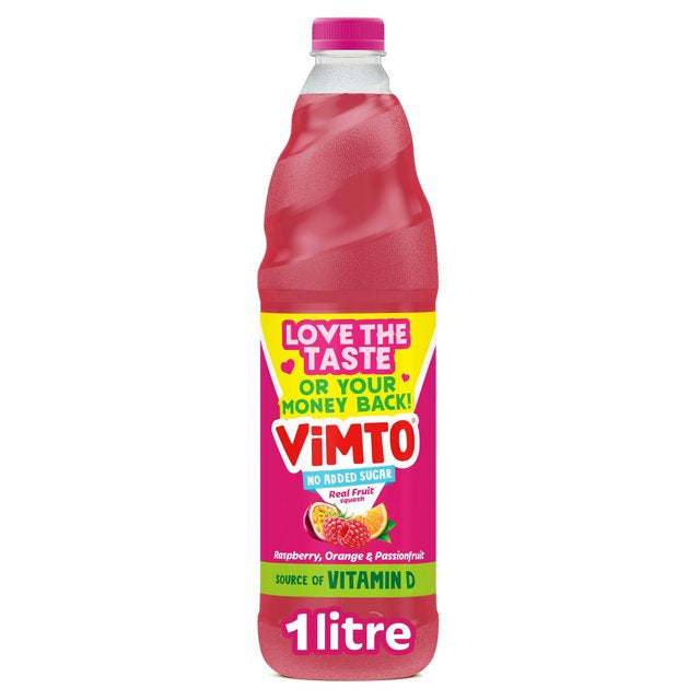 Vimto Remix Raspberry, Orange & Passionfruit Squash, 1 Litre
