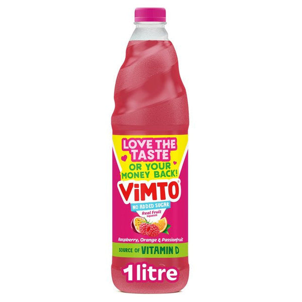 Vimto Remix Raspberry, Orange & Passionfruit Squash, 1 Litre
