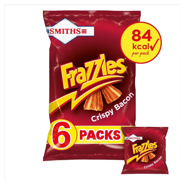 Frazzles Bacon Snacks 6x18g multipack