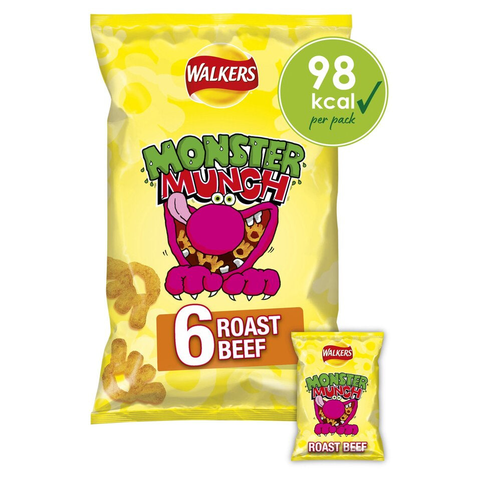 Mega Monster Munch Roast Beef 22g X 6 per pack