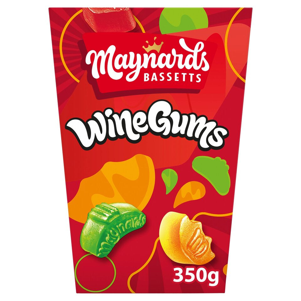 Maynard Ruit Gums Maynards Bassetts Wine Gums Carton, 350g – London Food Hall