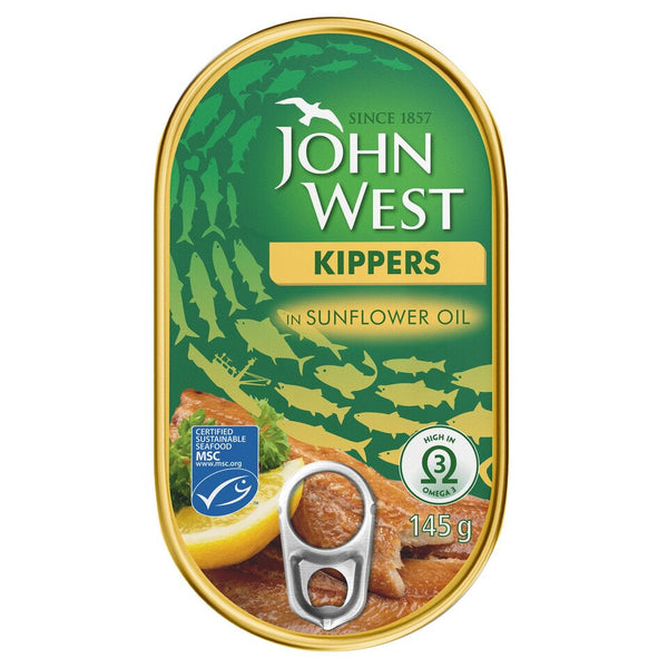 John West MSC Kippers Brisling In Sunflower Oil 145g