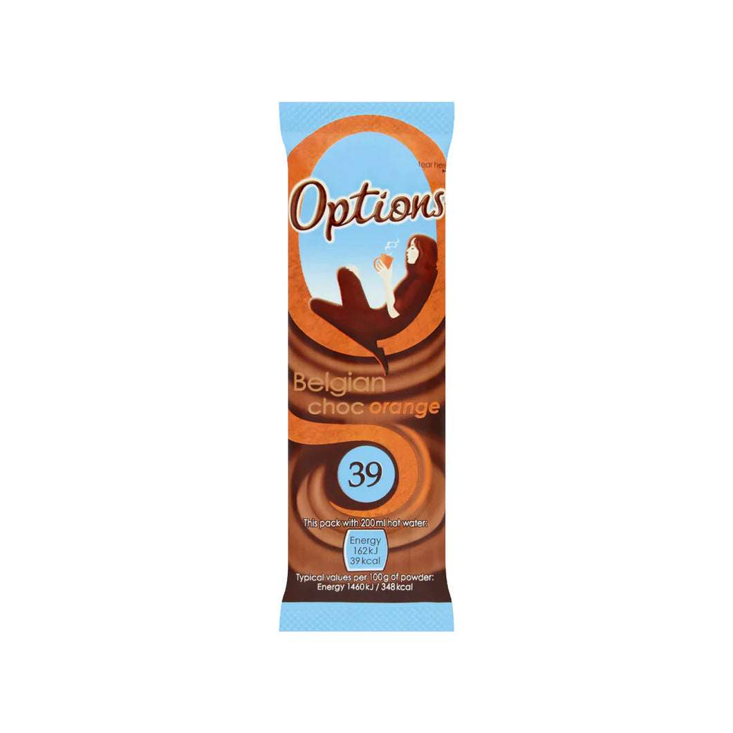 Options Belgian Choc Orange Sachet, 11g