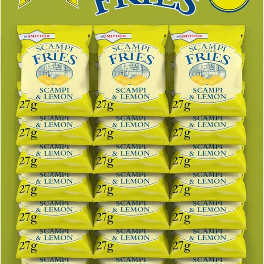 Smiths Scampi & Lemon Snack 27gn Full Pack of 24