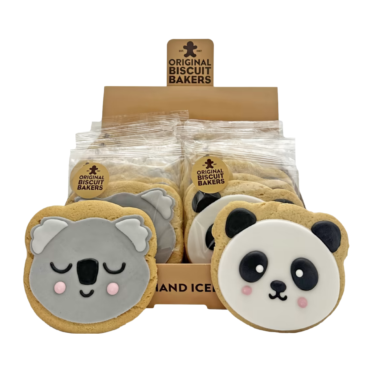 Original Biscuit Bakers Panda & Koala Sugar Cookie 75g (Case of 18)