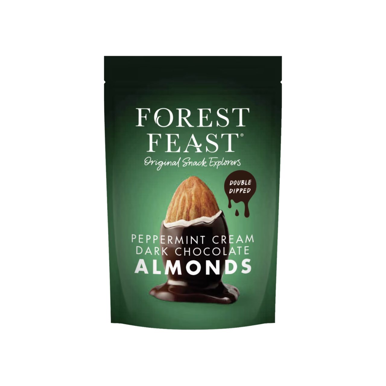 Forest Feast Peppermint Cream Dark Chocolate Almonds 120g