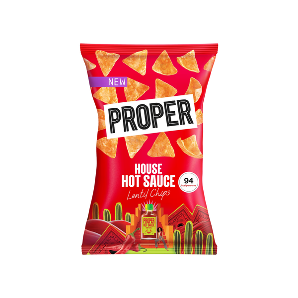 Proper Chips - House Hot Sauce Lentil Chips 85g