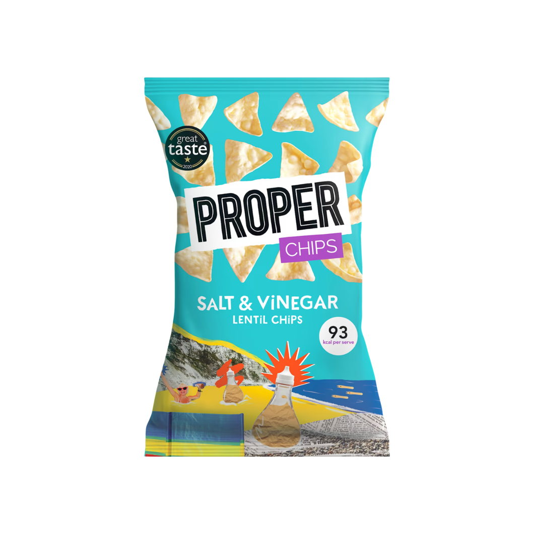 Proper Chips - Salt & Vinegar Lentil Chips 85g