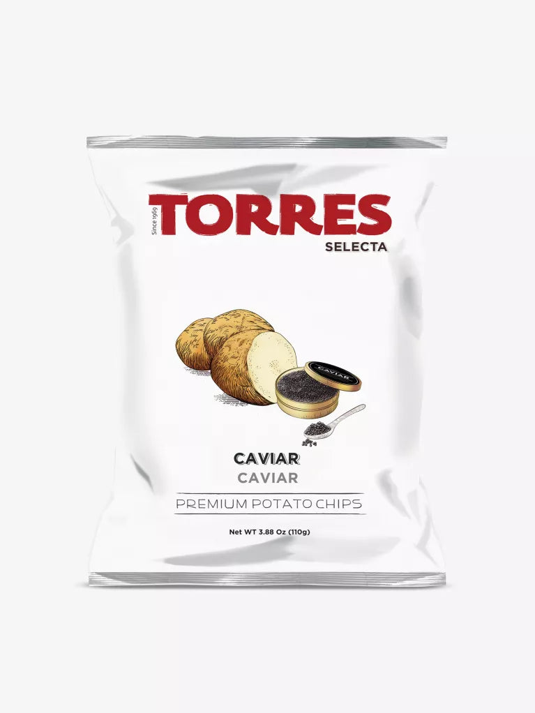 Torres Caviar potato crisps, 110g