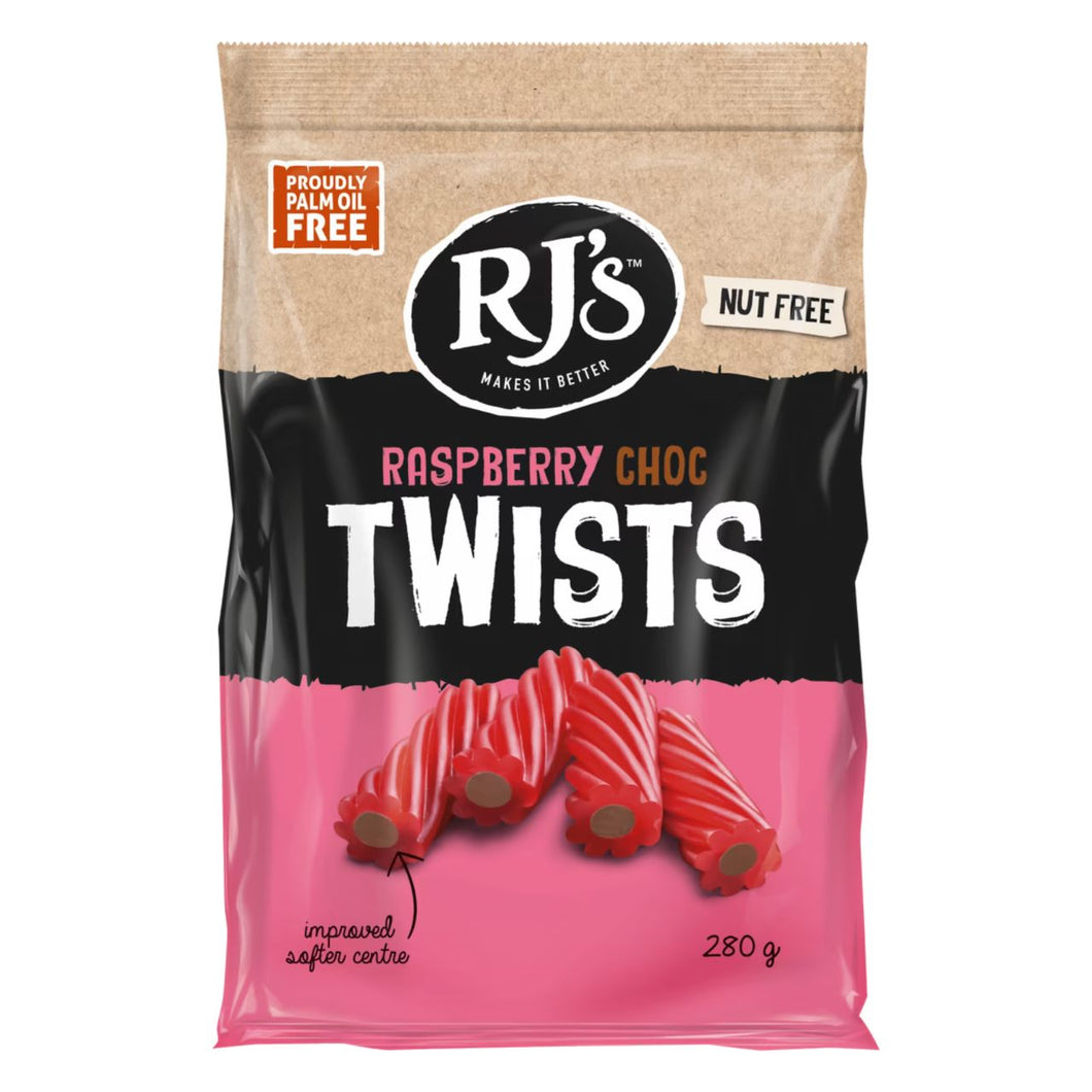 Rj's Licorice Raspberry Soft Eating Licorice - Bag 300g