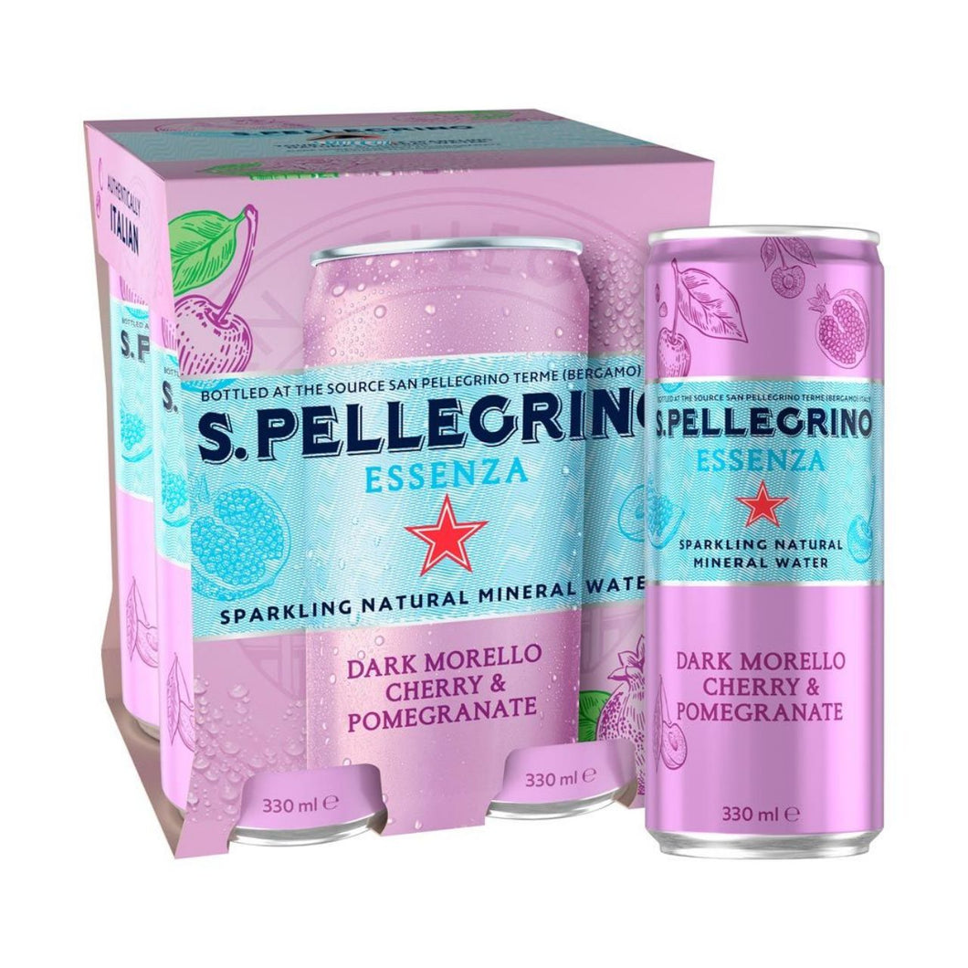 San Pellegrino Essenza Sparkling Cherry Water 4x33cl