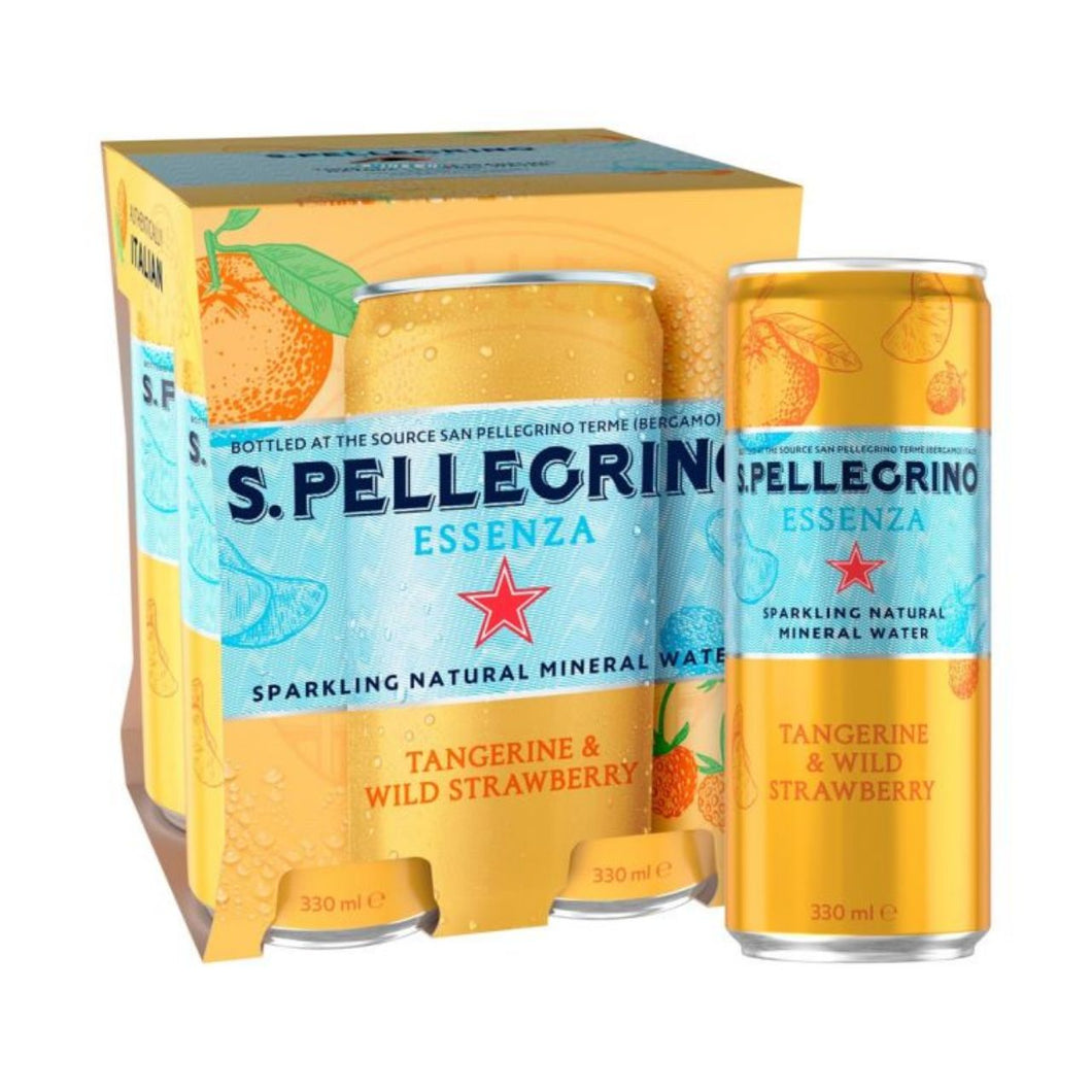 San Pellegrino Essenza Sparkling Tangerine Water 4x33cl