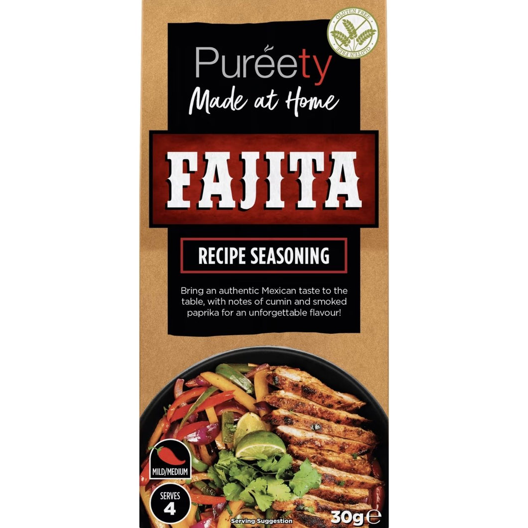 Pureety Fajita Recipe Seasoning 30g