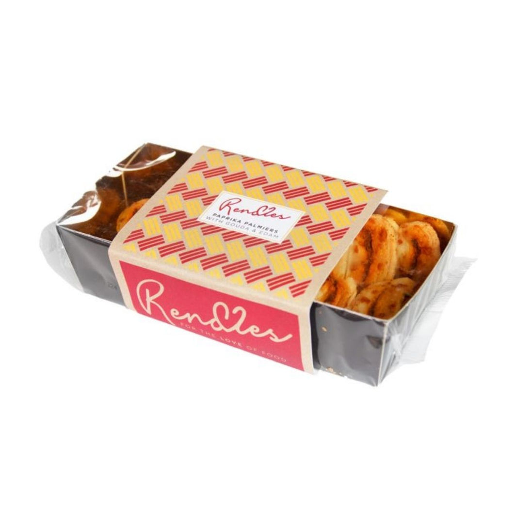 Rendles Smoked Paprika Palmiers with Gouda & Edam 100g
