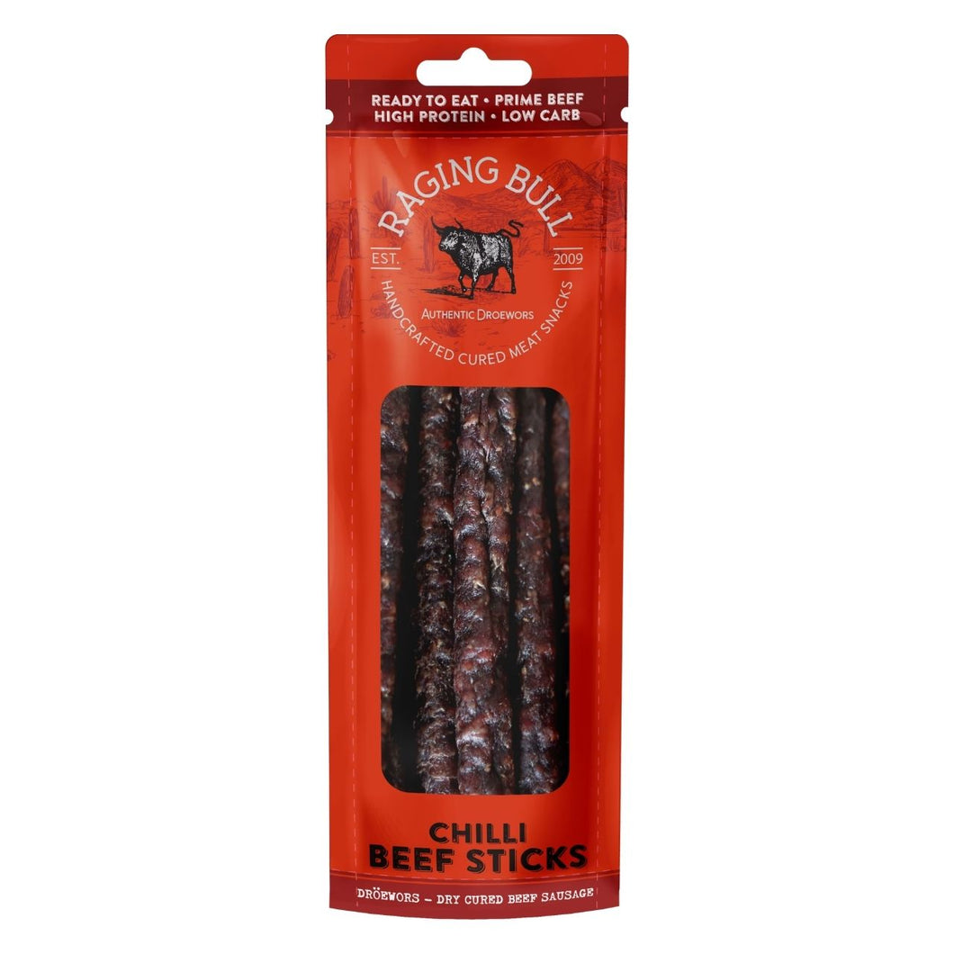 Raging Bull Chilli Beef Sticks 40g