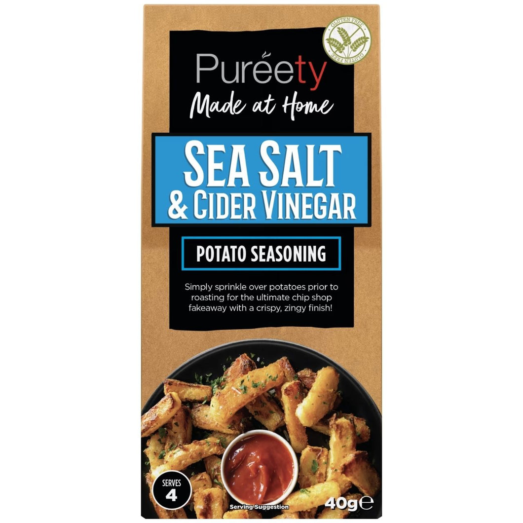 Pureety Potato Seasoning - Sea Salt & Cider Vinegar 40g