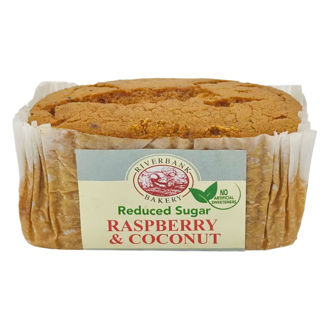 Riverbank Bakery Reduced Sugar Raspberry & Coconut Cake 300g