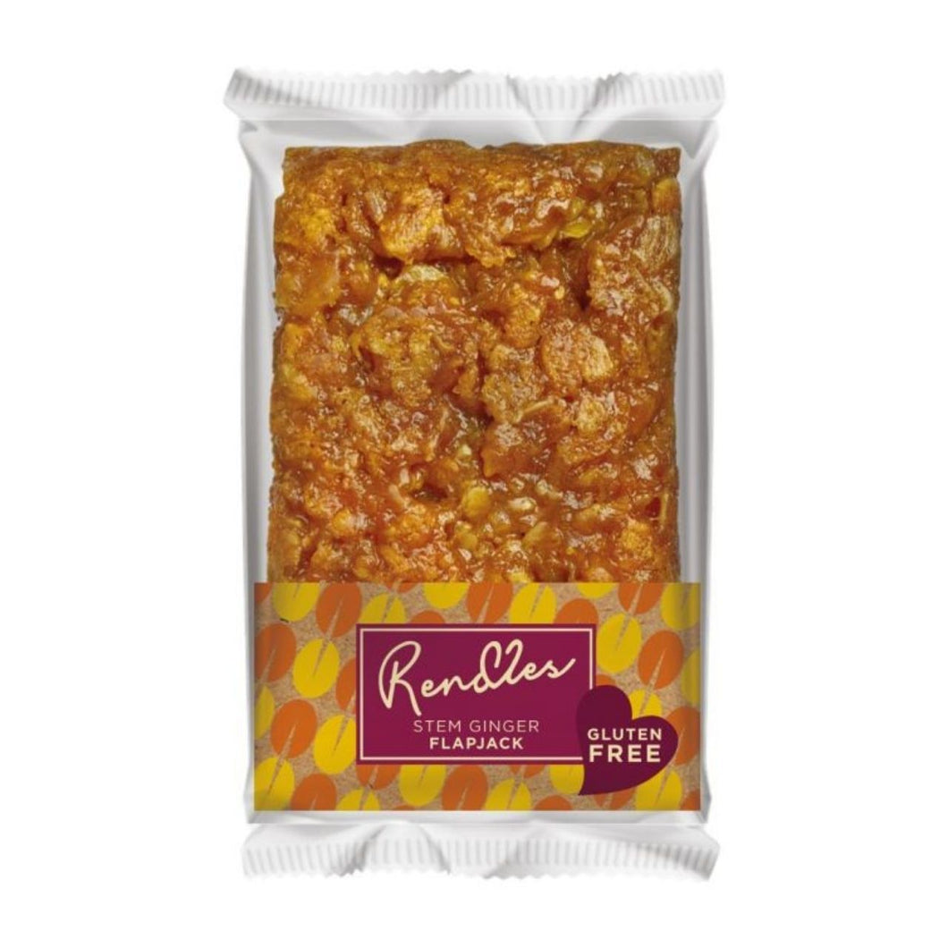 Rendles Gluten Free Stem Ginger Flapjack 80g