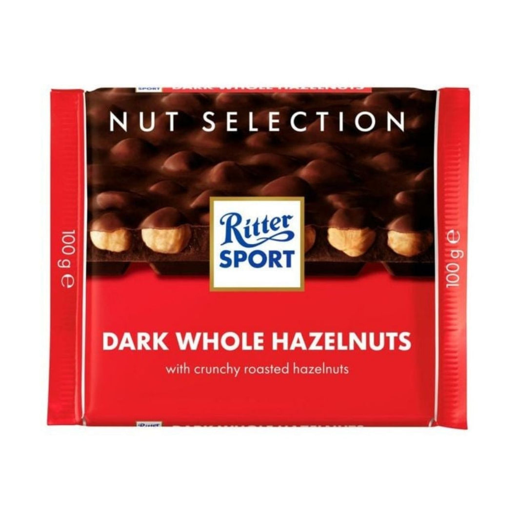 Ritter Sport Nut Perfection Whole Hazelnut Dark Chocolate 100g