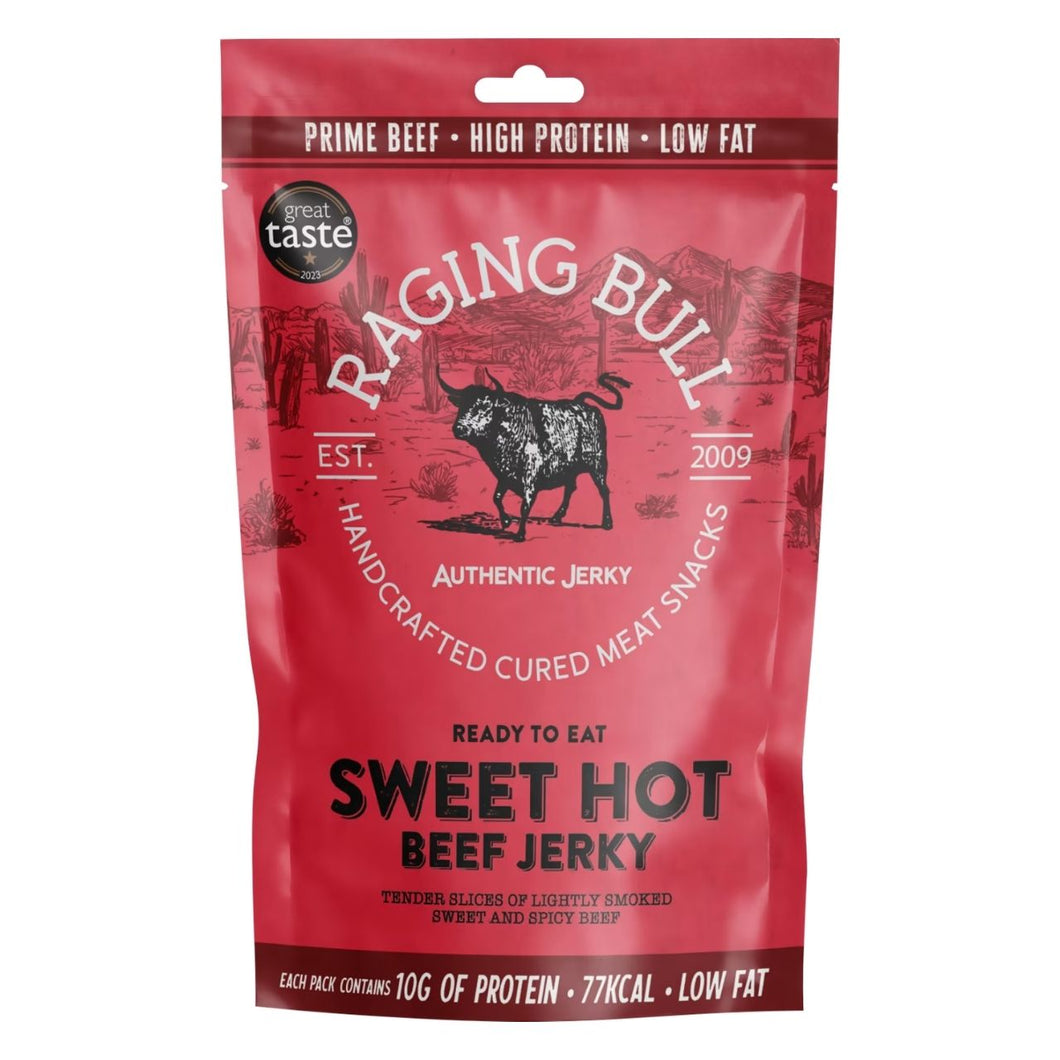 Raging Bull Sweet Hot Beef Jerky 28g