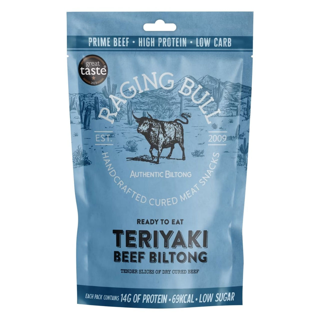 Raging Bull Teriyaki Beef Biltong 28g