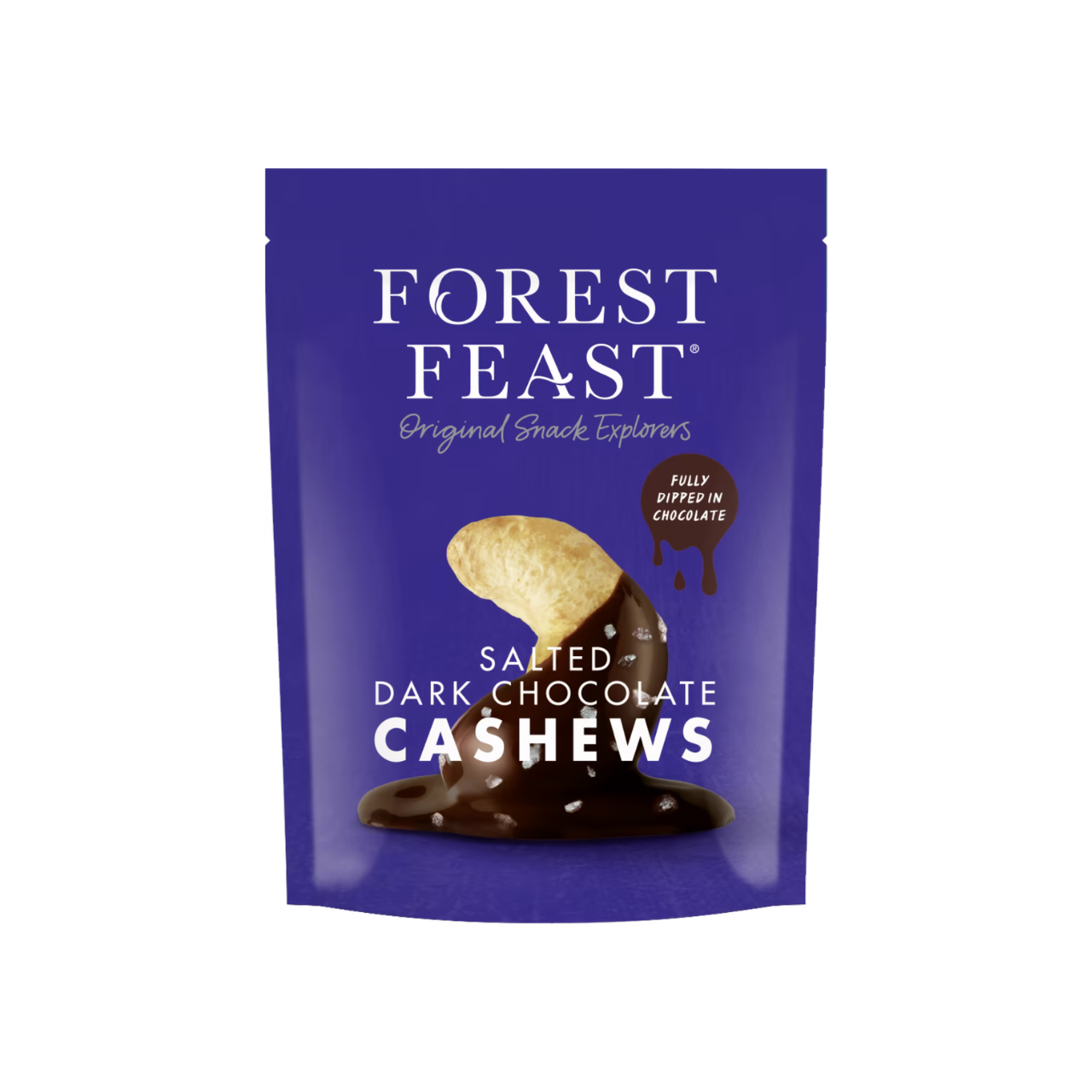 Forest Feast Salted Dark Chocolate Cashews 120g